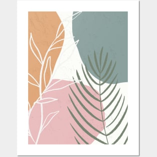 Abstract Botanical Tropical Palm Leaves Posters and Art